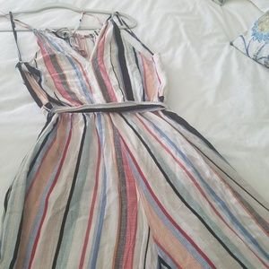 Halter Striped Jumpsuit